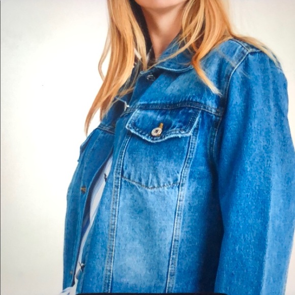 Love tree Denim jean crop jacket - Picture 3 of 8